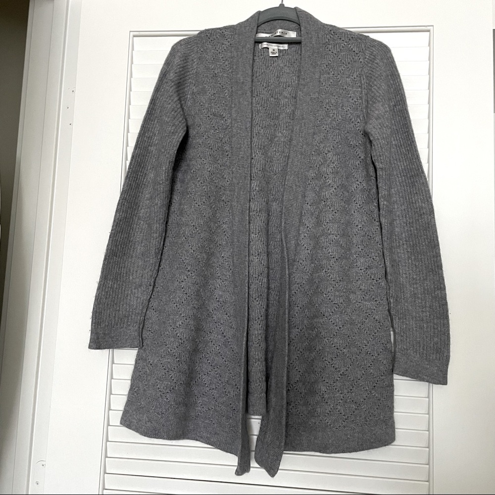 Max Studio 100% Cashmere Gray Cardigan